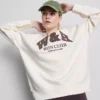 Sudadera oversize con alto contenido de algodón para correr