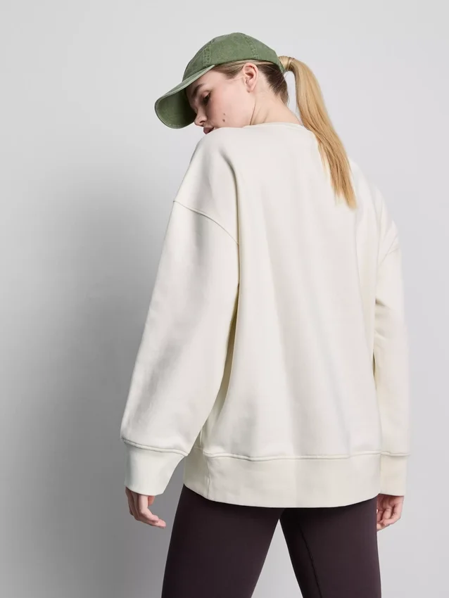 Sudadera oversize con alto contenido de algodón para correr