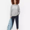 Sudadera oversize con estampado de Nueva York