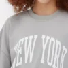 Sudadera oversize con estampado de Nueva York