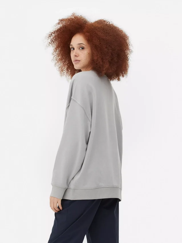 Sudadera oversize con estampado de Nueva York