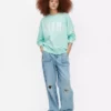 Sudadera oversize con letras de Miami