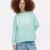 Sudadera oversize con letras de Miami