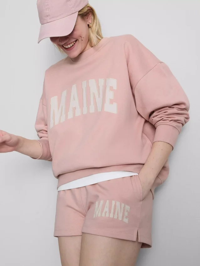 Sudadera oversize de Maine con alto contenido de algodón