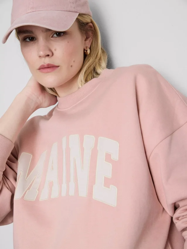 Sudadera oversize de Maine con alto contenido de algodón