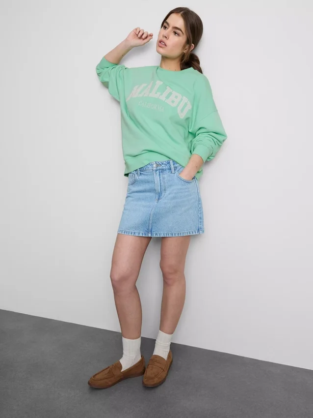 Sudadera oversize Malibu con alto contenido de algodón