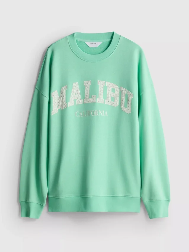 Sudadera oversize Malibu con alto contenido de algodón