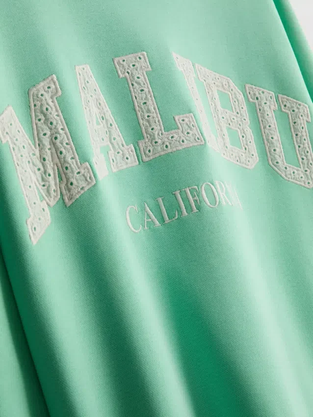 Sudadera oversize Malibu con alto contenido de algodón
