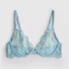 Sujetador transparente con aros y diseño de mariposa, tallas A-E