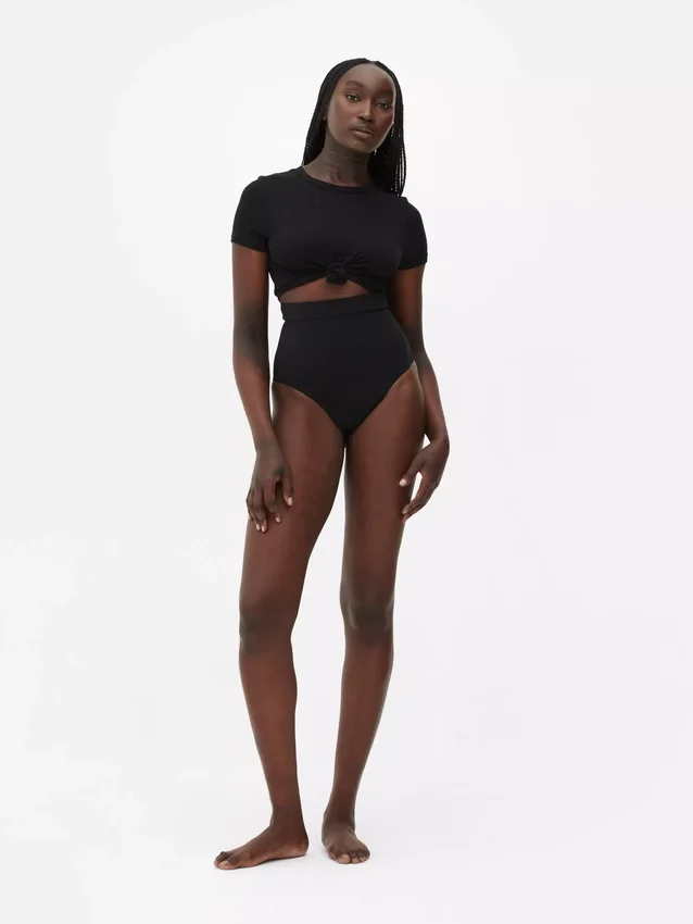 Tanga de ropa moldeadora sin costuras de cintura alta