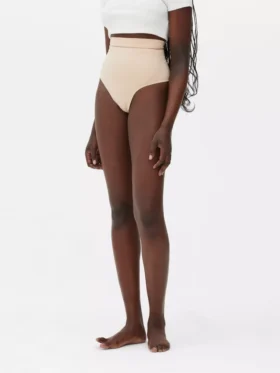 Tanga de ropa moldeadora sin costuras de cintura alta