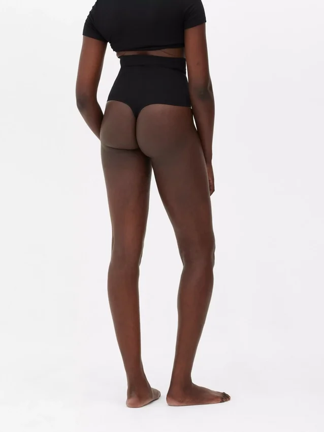 Tanga de ropa moldeadora sin costuras de cintura alta