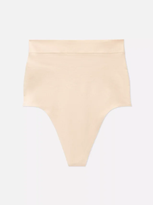 Tanga de ropa moldeadora sin costuras de cintura alta