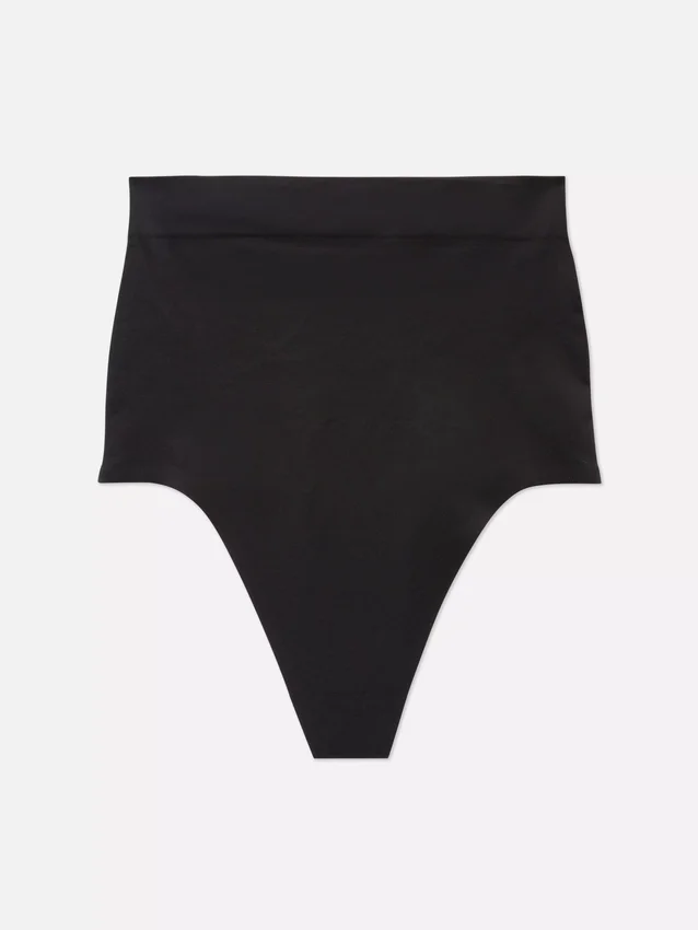 Tanga de ropa moldeadora sin costuras de cintura alta