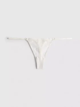 Tanga nupcial bordada con lentejuelas