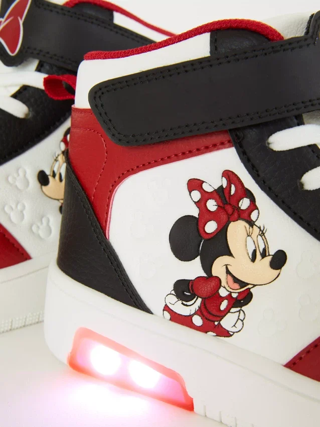 Tenis altos luminosos de Minnie Mouse de Disney