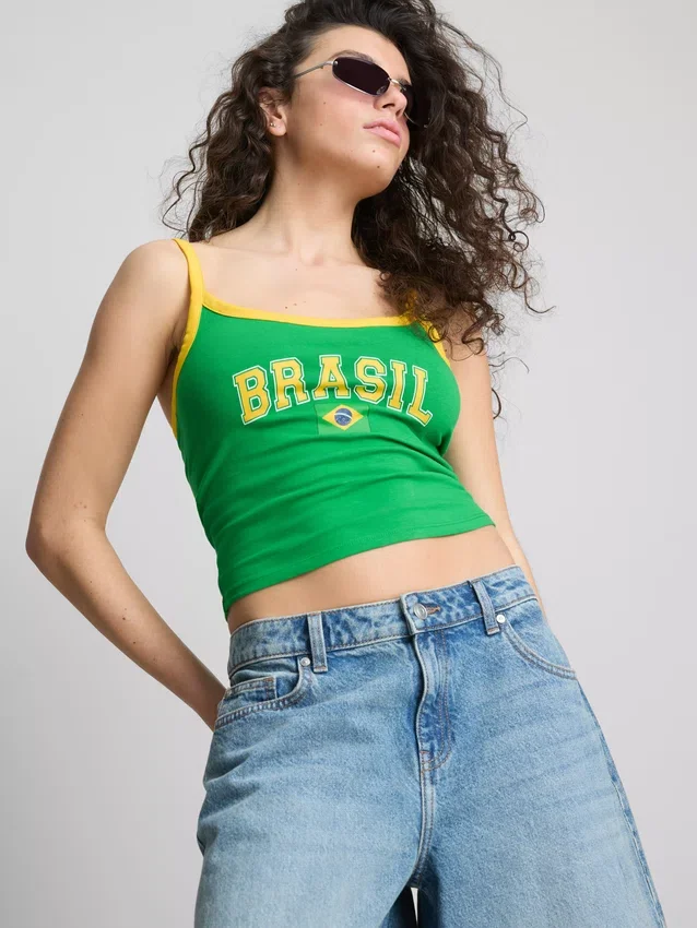 The Primark Scene | Camiseta corta estilo Brasil