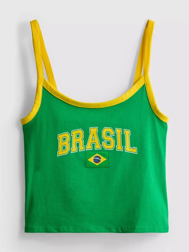 The Primark Scene | Camiseta corta estilo Brasil
