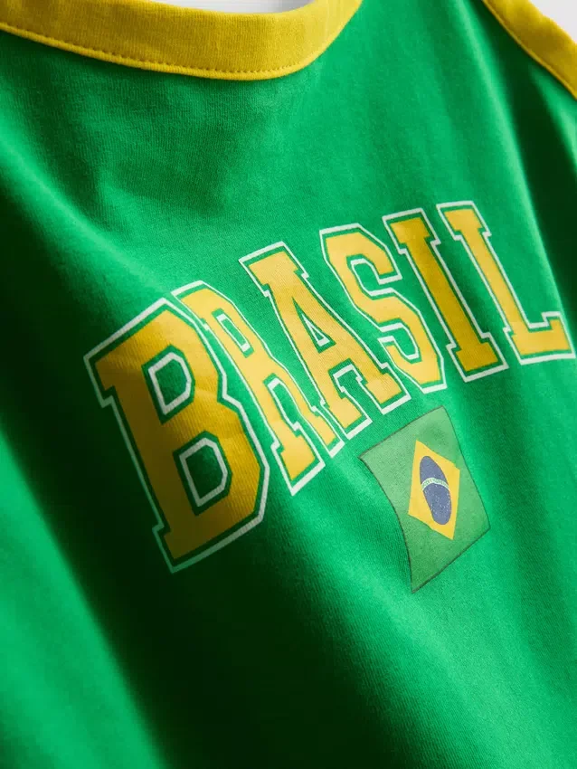 The Primark Scene | Camiseta corta estilo Brasil