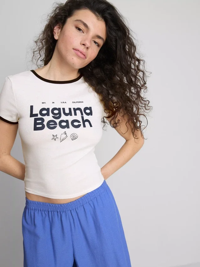 The Primark Scene | Camiseta corta «Laguna Beach Baby»