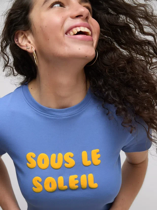 The Primark Scene | Camiseta de algodón con relieve