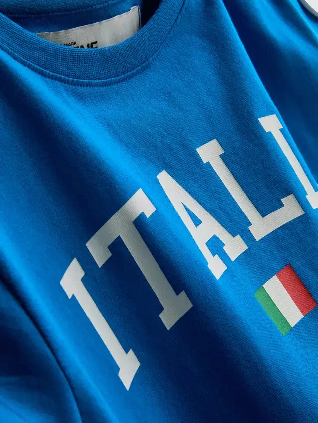 The Primark Scene | Camiseta fruncida de fútbol de Italia