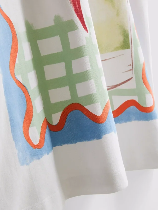 The Primark Scene | Camiseta oversize de algodón con estampado de margaritas