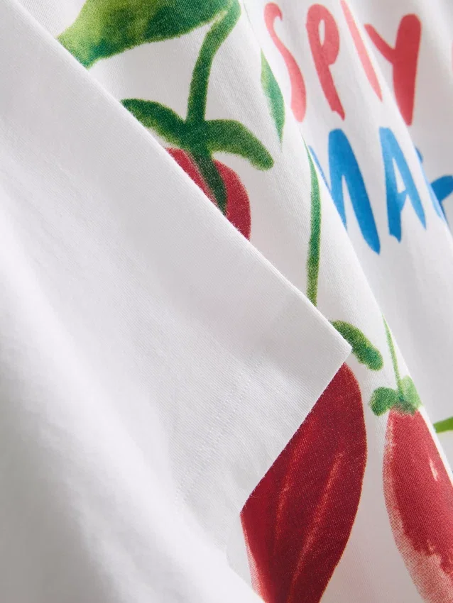 The Primark Scene | Camiseta oversize de algodón con estampado de margaritas