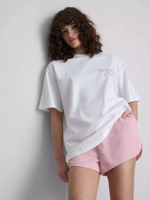 The Primark Scene | Camiseta oversize de algodón estilo resort