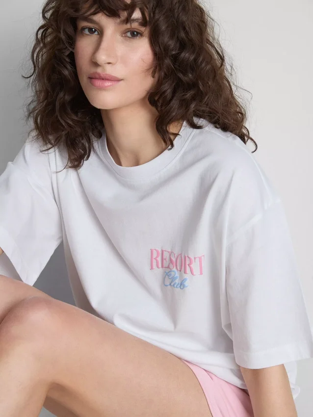 The Primark Scene | Camiseta oversize de algodón estilo resort