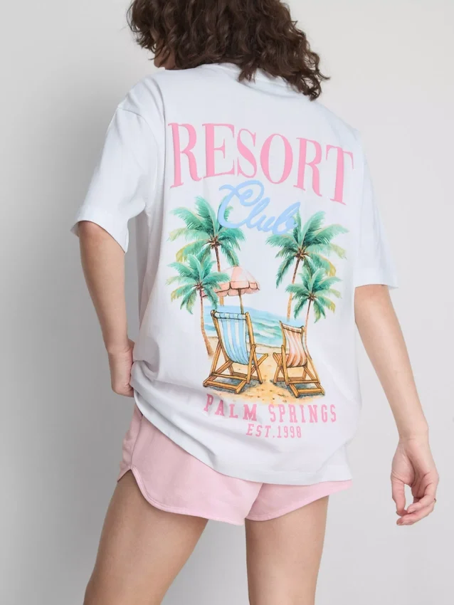 The Primark Scene | Camiseta oversize de algodón estilo resort