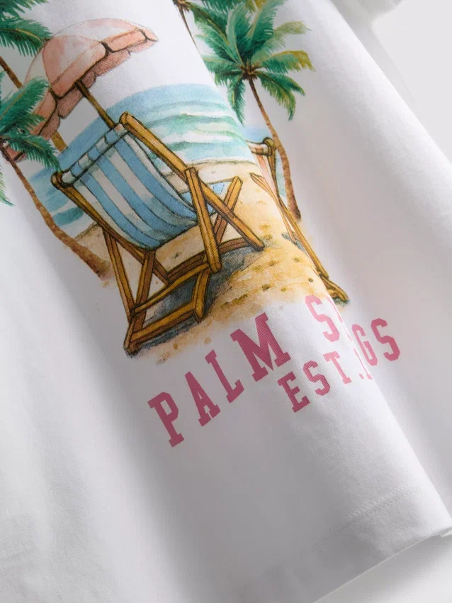 The Primark Scene | Camiseta oversize de algodón estilo resort