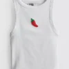 The Primark Scene | Camiseta sin mangas con cuentas y alto contenido de algodón