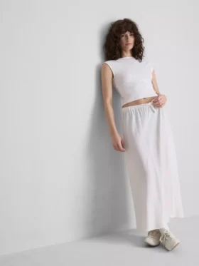 The Primark Scene | Falda midi de mezcla de algodón