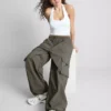 The Primark Scene | Pantalones cargo de talle medio con cordón