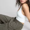 The Primark Scene | Pantalones cargo de talle medio con cordón