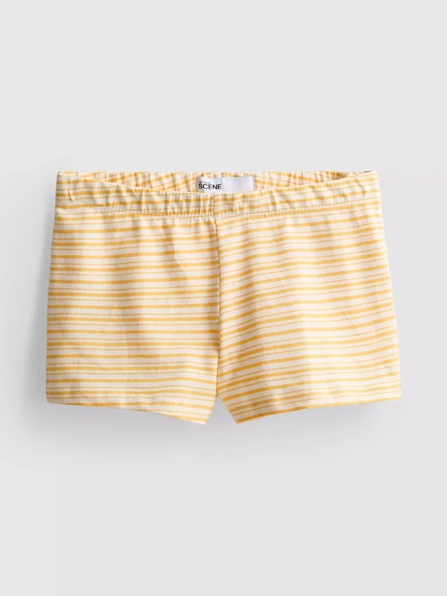 The Primark Scene | Pantalones cortos ajustados a rayas con alto contenido de algodón