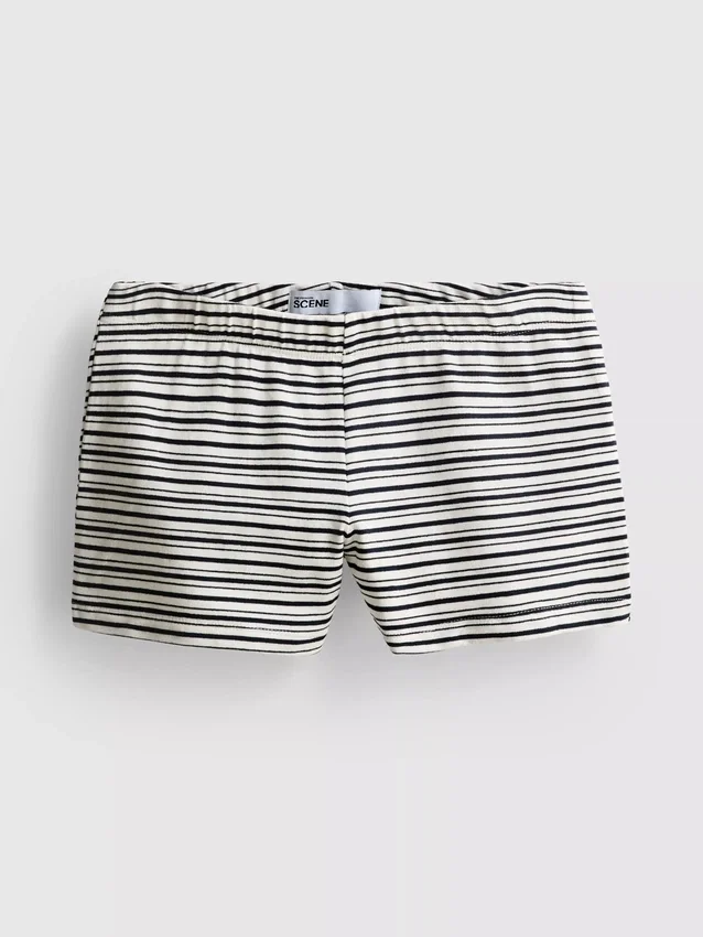 The Primark Scene | Pantalones cortos ajustados a rayas con alto contenido de algodón