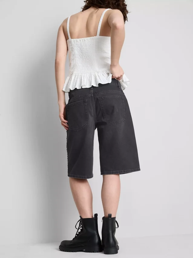 The Primark Scene | Shorts de mezclilla de algodón con tachuelas