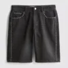 The Primark Scene | Shorts de mezclilla de algodón con tachuelas