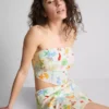 The Primark Scene | Top bandeau curvo estampado