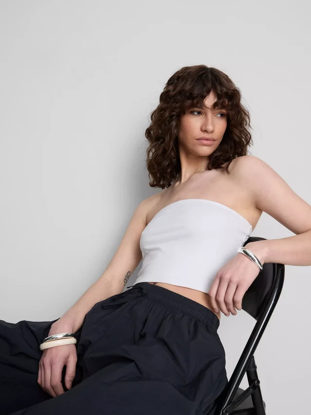 The Primark Scene | Top bandeau de jersey con alto contenido de algodón