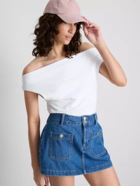 The Primark Scene | Top con hombros al descubierto de alta proporción de algodón
