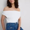 The Primark Scene | Top con hombros al descubierto de alta proporción de algodón