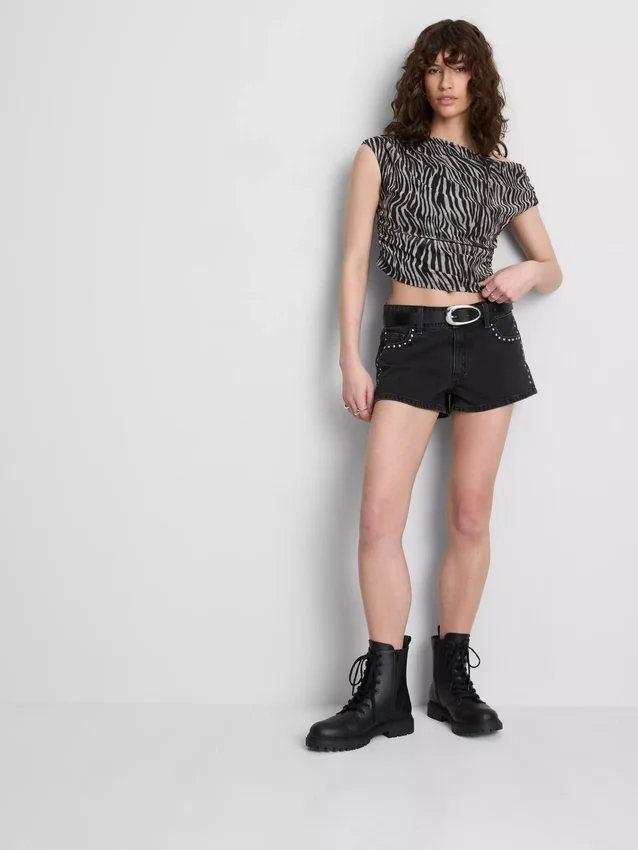 The Primark Scene | Top corto transparente con hombros al aire