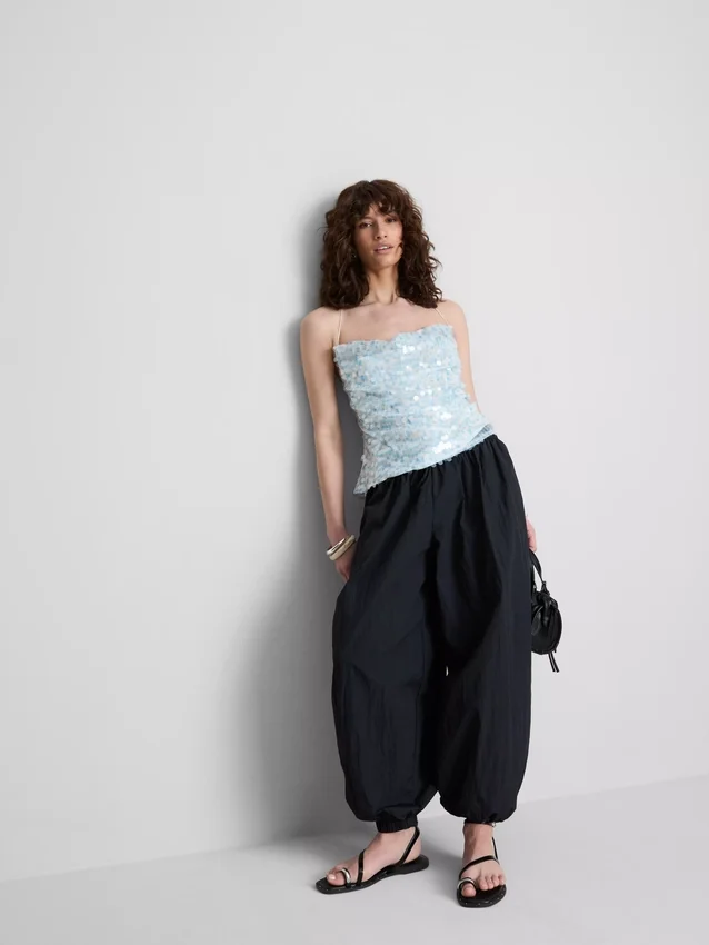 The Primark Scene | Top de tirantes con lentejuelas y cuello vuelto