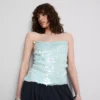 The Primark Scene | Top de tirantes con lentejuelas y cuello vuelto