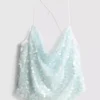 The Primark Scene | Top de tirantes con lentejuelas y cuello vuelto