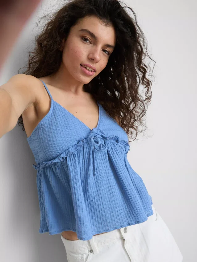 The Primark Scene | Top tipo camisola con volantes
