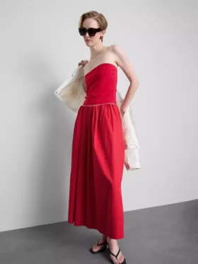 Top bandeau con alto contenido de algodón